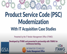PSC Modernization with IT Acquisition Case Studies PSC Modernization with IT Acquisition Case Studies